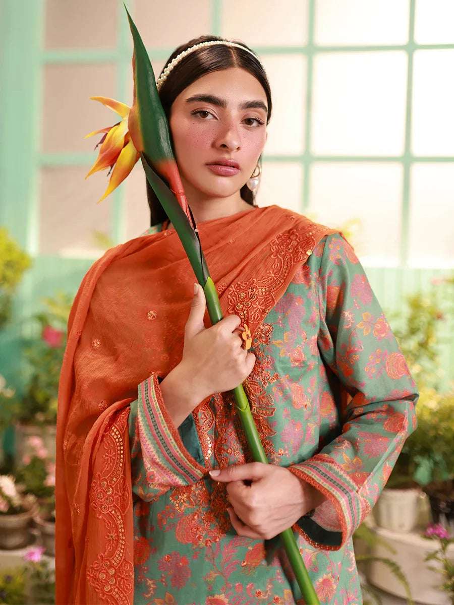 1 & Get 1 Free - LUXURY LAWN EMBROIDERED SUIT