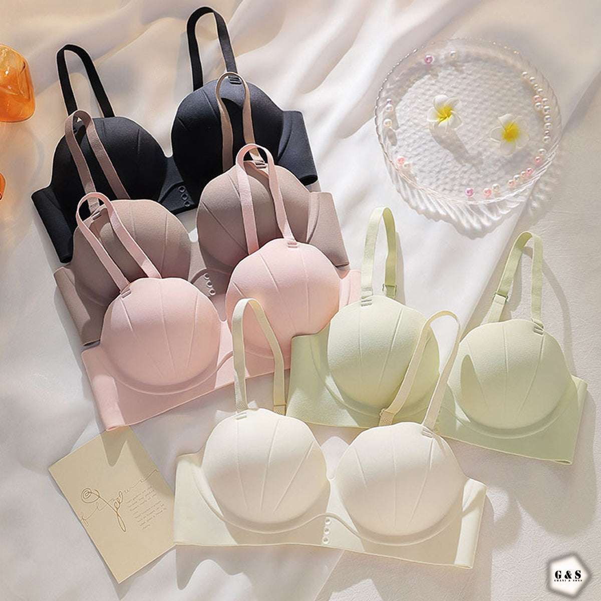 Pack Of 3 High Quality New Style Seamless Double Padded Pushup Bras
