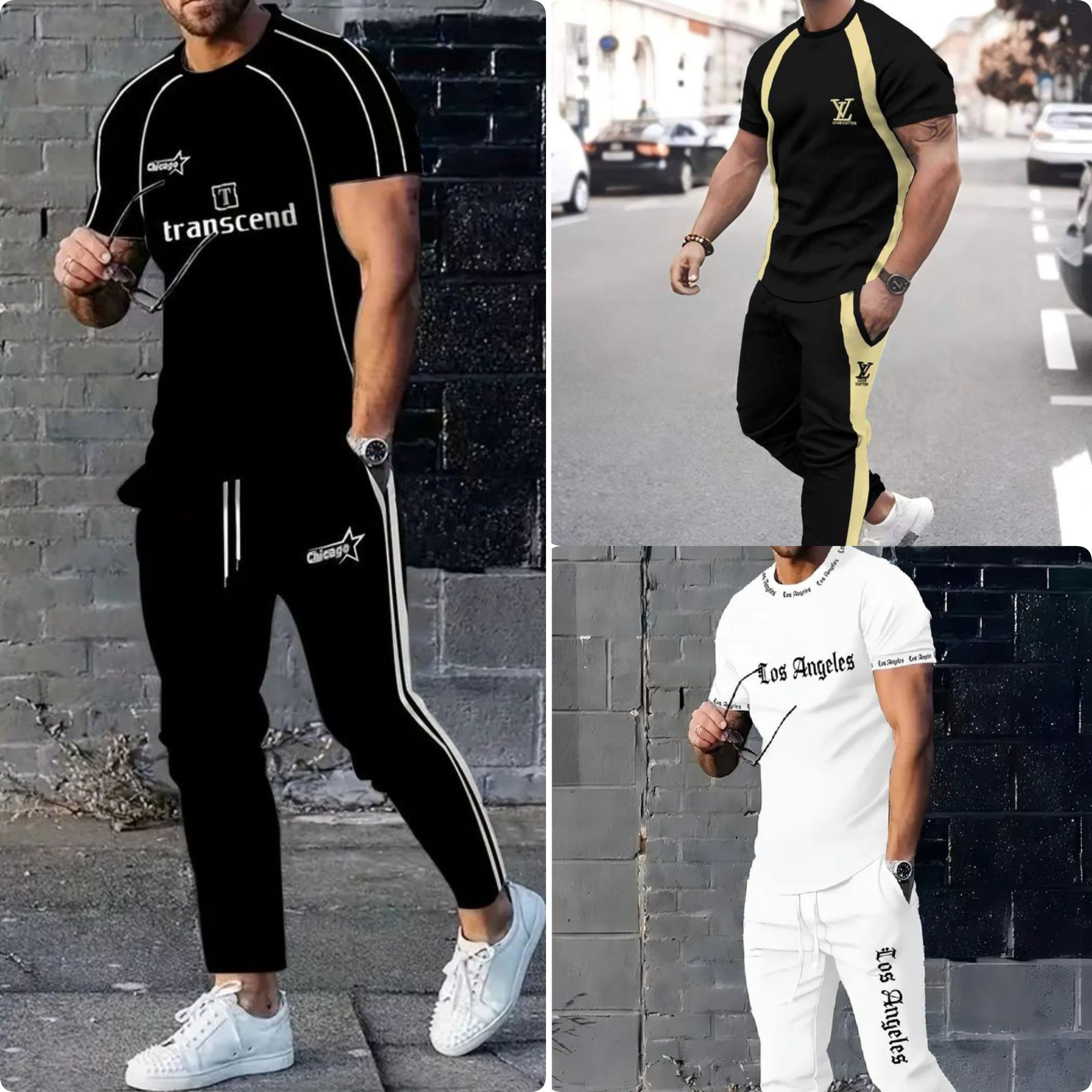 Pack of 3 Summer Trendy Tracksuits for Men –  007