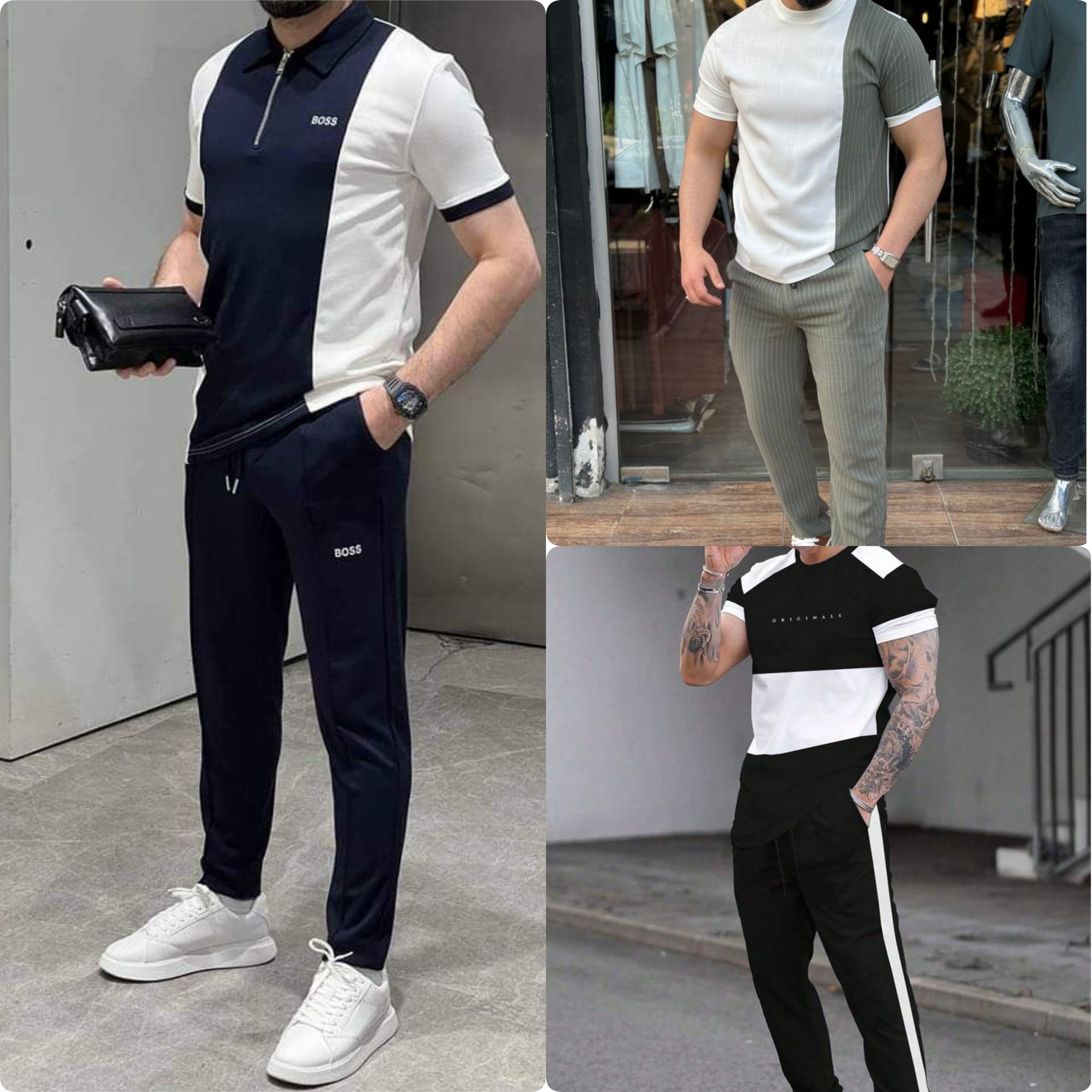 Pack of 3 Summer Trendy Tracksuits for Men –  008