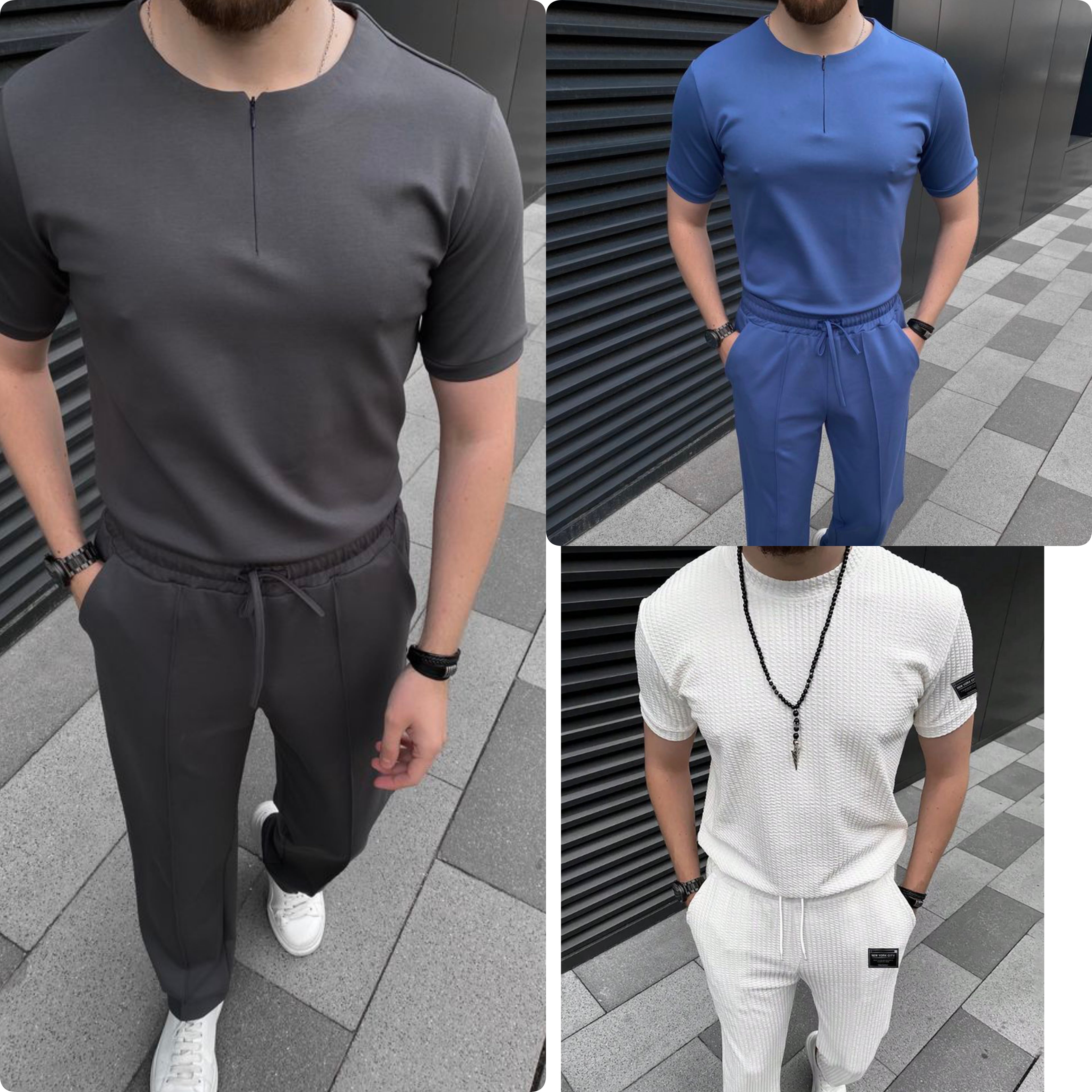 Pack of 3 Summer Trendy Tracksuits for Men –  009