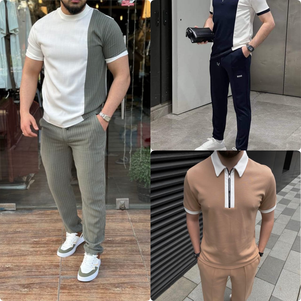 Pack of 3 old money Tracksuits for Men – Stylish & Comfortable Article#8702