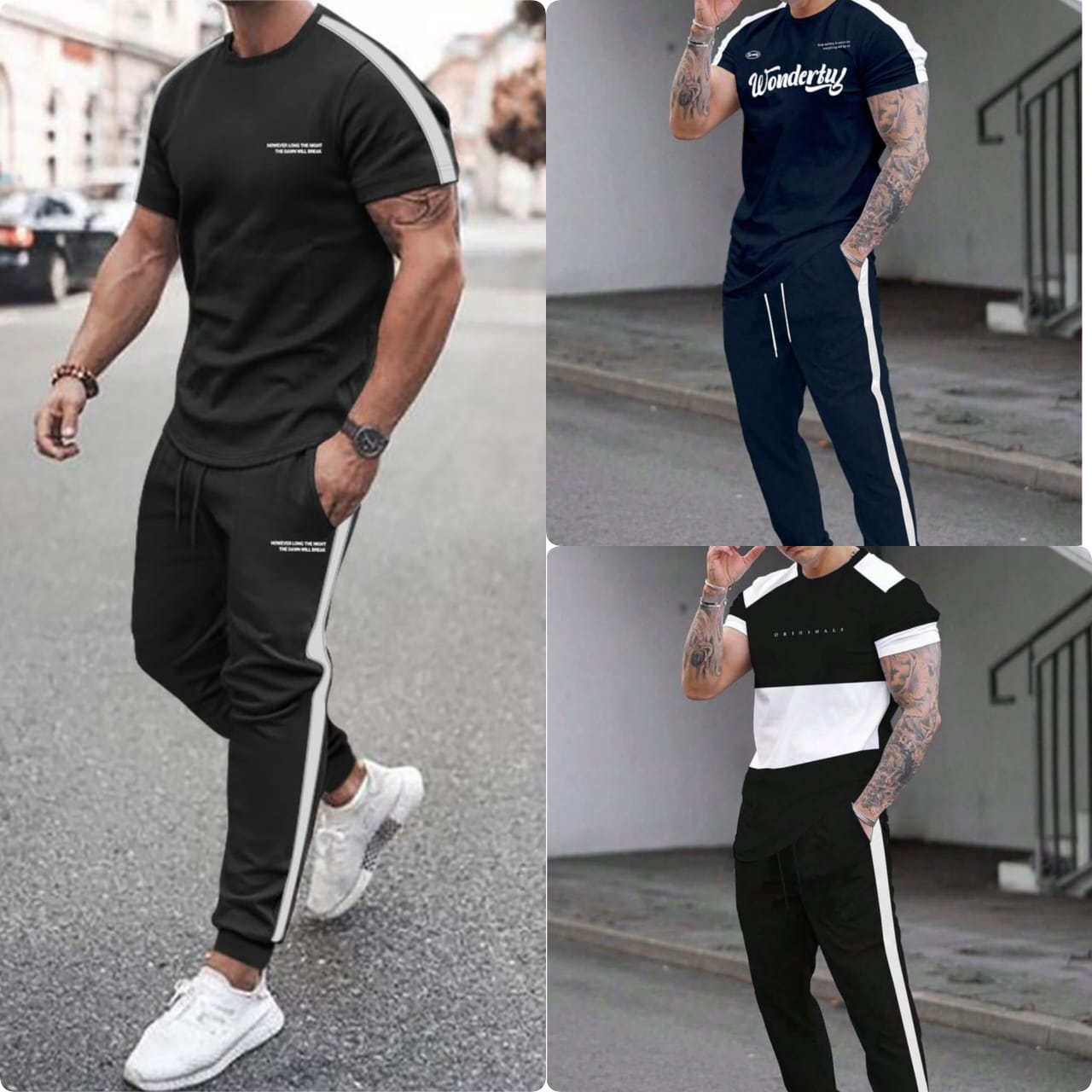 Pack of 3 old money Tracksuits for Men – Stylish & Comfortable Article#8703