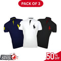 Pack of 3 | 50% OFF Men's Stylish Polo T-Shirts | Article#1045