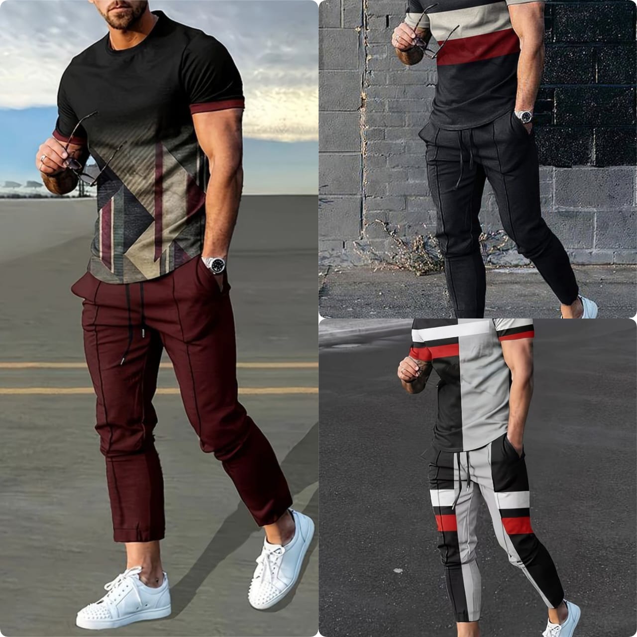 Pack of 3 old money Tracksuits for Men – Stylish & Comfortable Article#8706