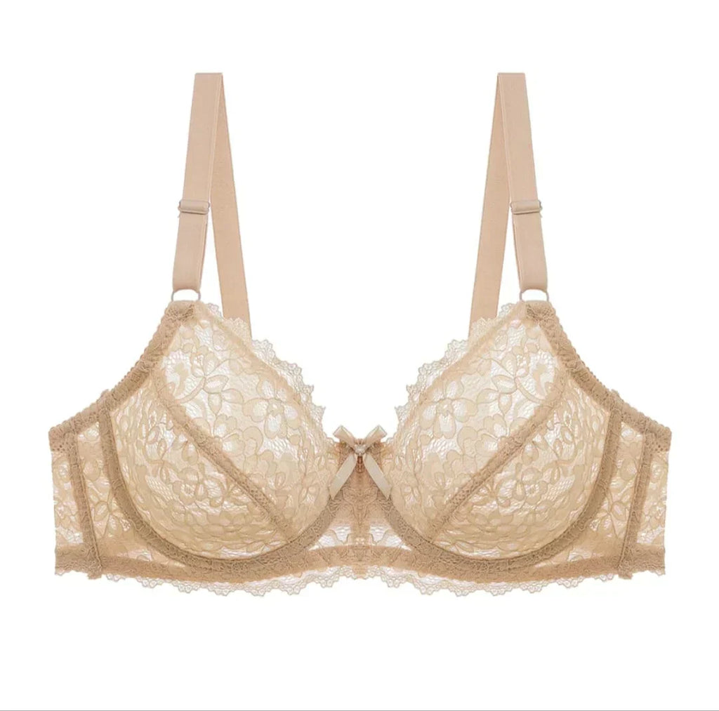 Transparent Cotton Bras – Pack of 2 | Non-Padded, Non-Wired, Full Net Design
