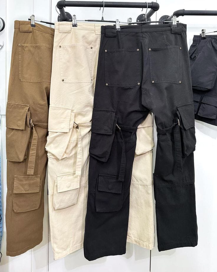 Pack of 3 Cargo Pants for Men & Women - Trendy, Breathable & Durable 787000