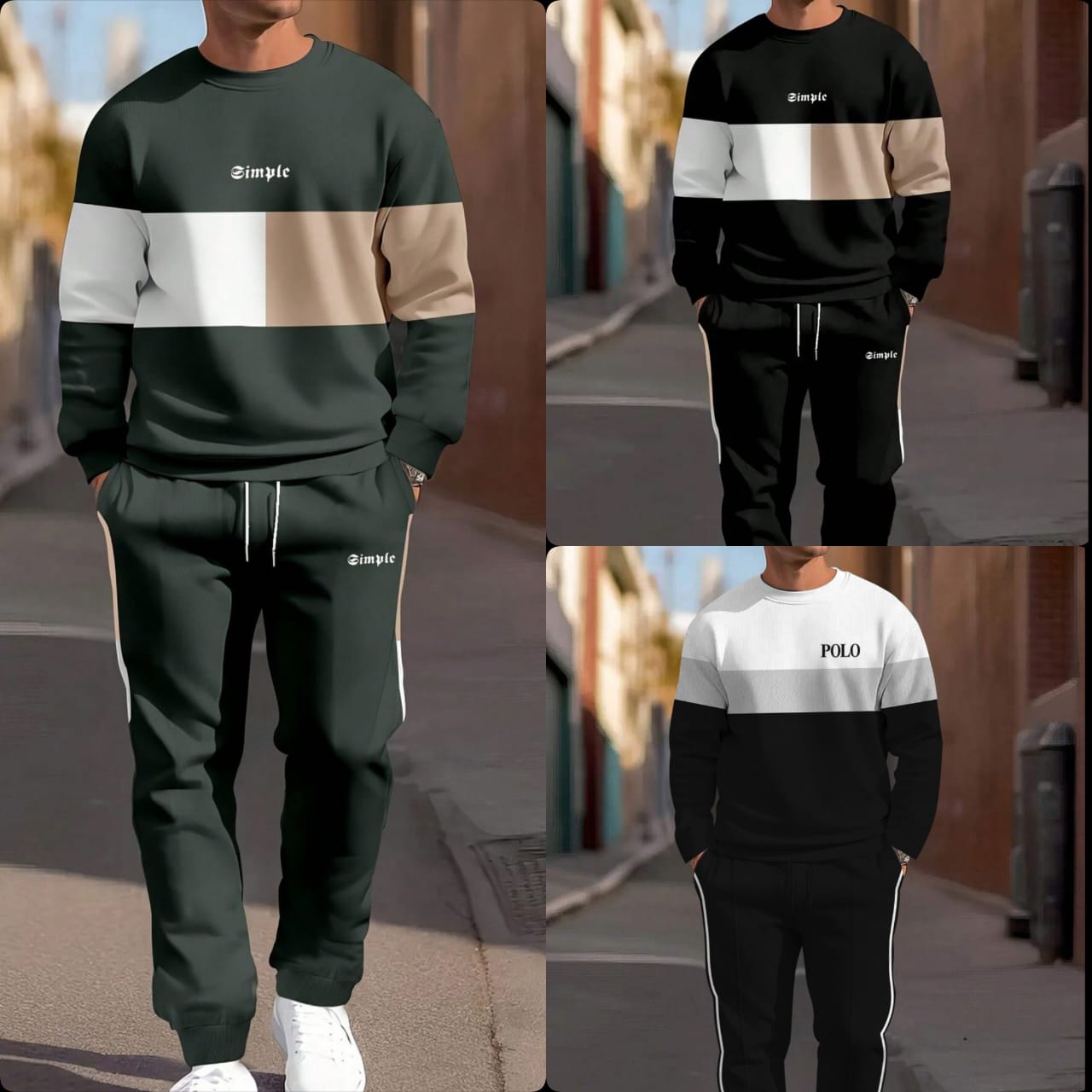 Pack of 3 Comfortable Tracksuits for Men – Winter Clearance Sale - #984784