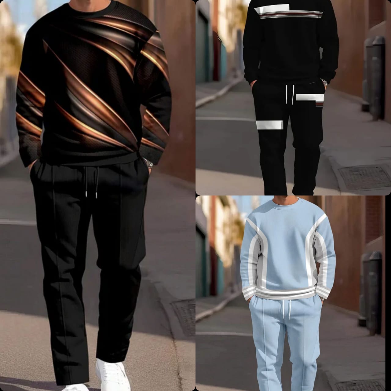 Pack of 3 Comfortable Tracksuits for Men – Winter Clearance Sale - #984790