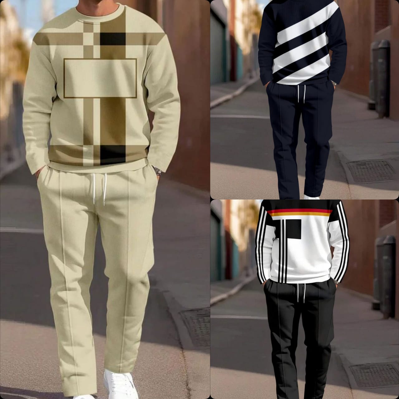 Pack of 3 Comfortable Tracksuits for Men – Winter Clearance Sale - #984791