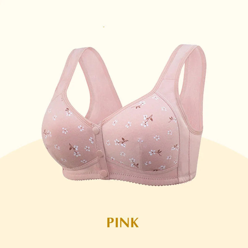 New Anti Sagging Front Open Cooling Cotton Bra