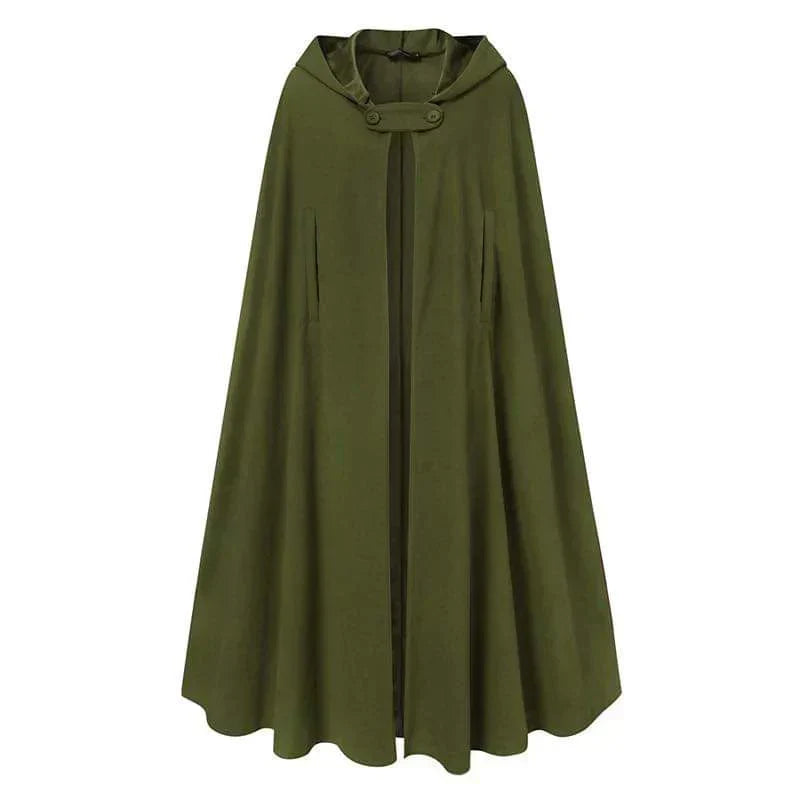 women's stylish long cape cloak hooded Coat Hoodies PonchomWarm Cosplay Outwear Windbreaker CH-330