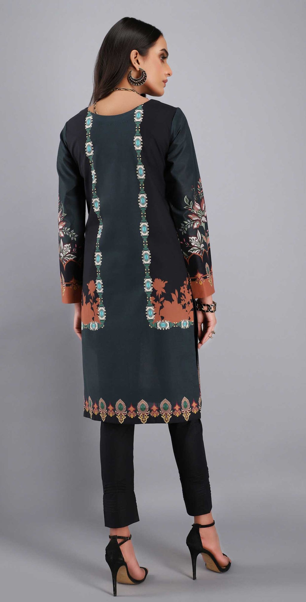 1 & Get 1 Free - Unstitched 1pc Digital Printed Lawn Shirt - Article 212